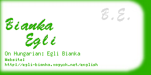 bianka egli business card